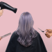styling rambut ungu